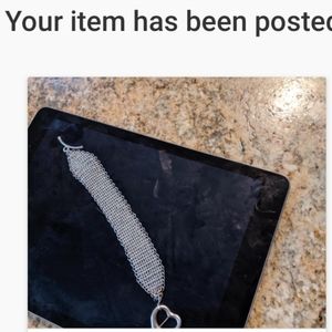 Tiffany and Co open heart toggle bracelet